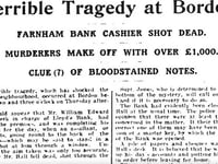 Peeps into the Past: Black day in Bordon as cashier killed in robbery
