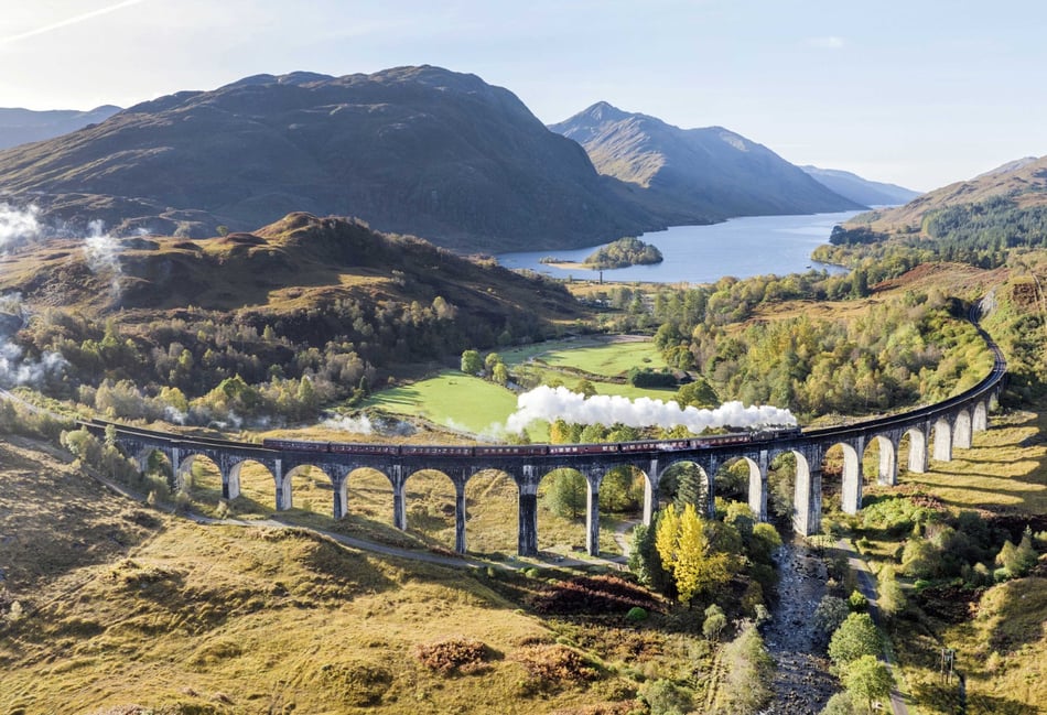 <p>The “Glenfinnan” picture by Chris Gorman of The Jacobite steam train crossing the Scottish viaduct has been published around the world. (Big Ladder/Chris Gorman)</p>