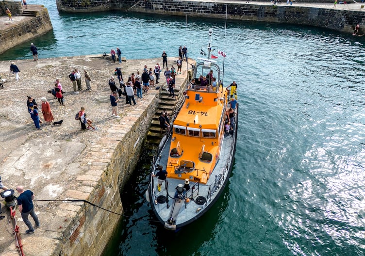 People were able to go on board the lifeboat. Picture: Paul Williams