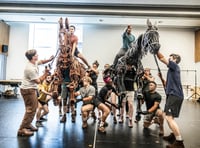 Puppet horse heading for Mayflower stage in First World War drama