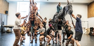 Puppet horse heading for Mayflower stage in First World War drama