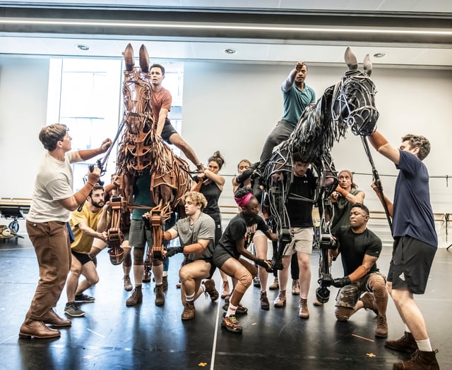 Puppet horse heading for Mayflower stage in First World War drama