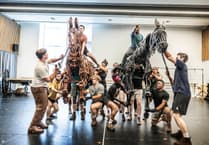 Puppet horse heading for Mayflower stage in First World War drama