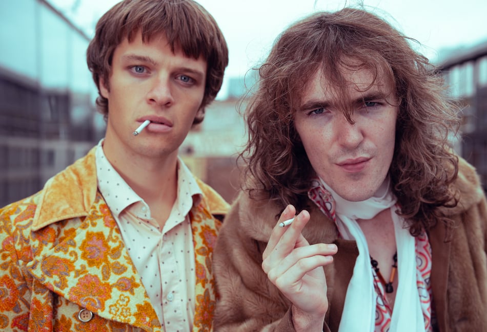 <p>Jasper Talbot as Mick Jagger and Brenock O'Connor as Keith Richards (Photo: Craig Sugden)</p>