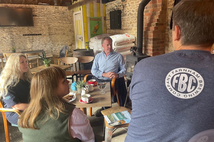 Gregory Stafford meeting CRT at Pierrepoint Farm