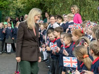 Hugs and high-fives as Hale welcomes a Royal visitor