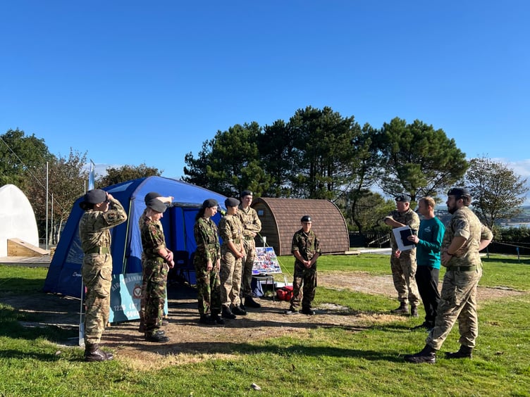 Volunteers from 1225 Squadron RAF Air Cadets helped at the adventure festival.