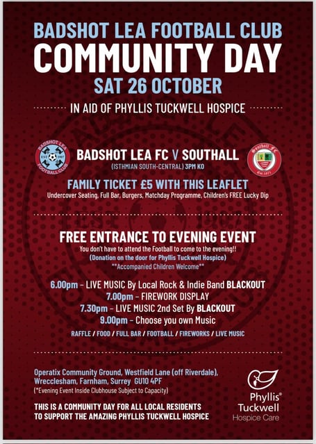 Badshot Lea Community Day to support Phyllis Tuckwell