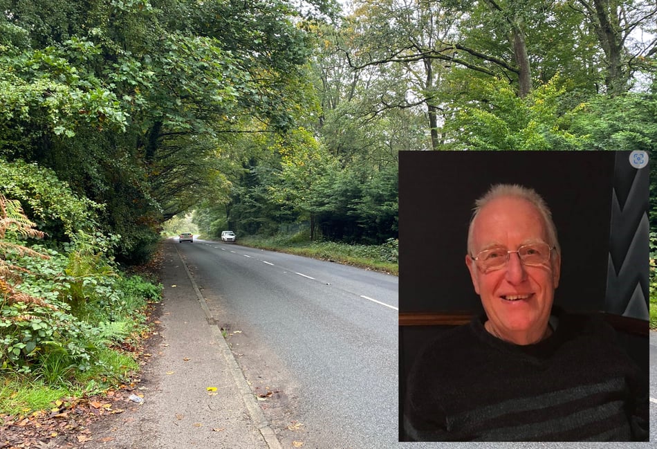 <p>Ian Taylor (inset) was last seen in the Lindford area last Thursday. Woodland either side of Lindford Road has been searched as concerns grow over his whereabouts.</p>