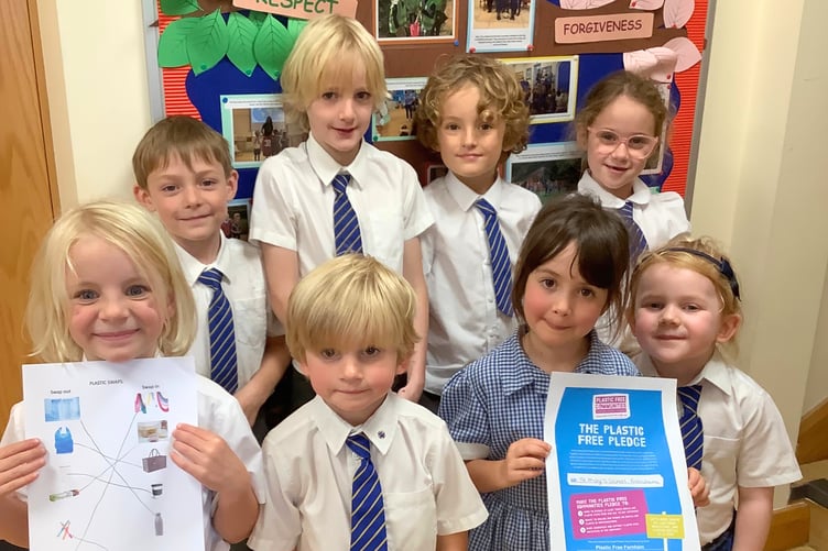 St Marys School Frensham with Plastic Free Pledge