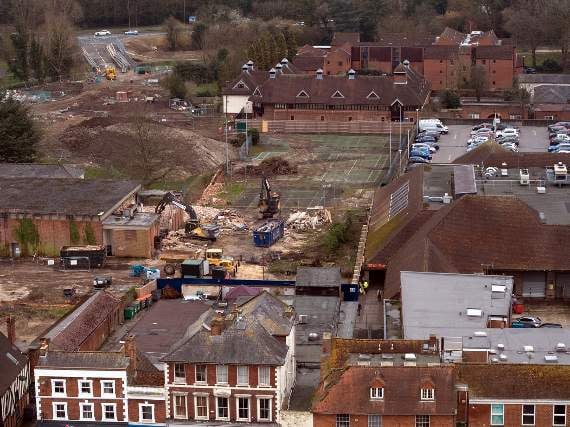 Redgrave Theatre demolition Farnham