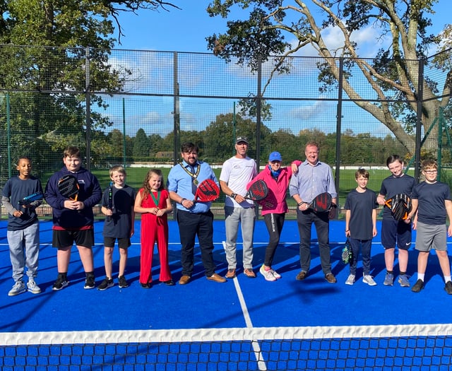 Padel is a smash hit as two courts open in Bordon