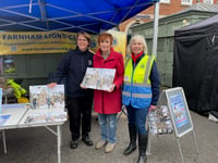 Susie the Lionheart loves a brush with the great Farnham public