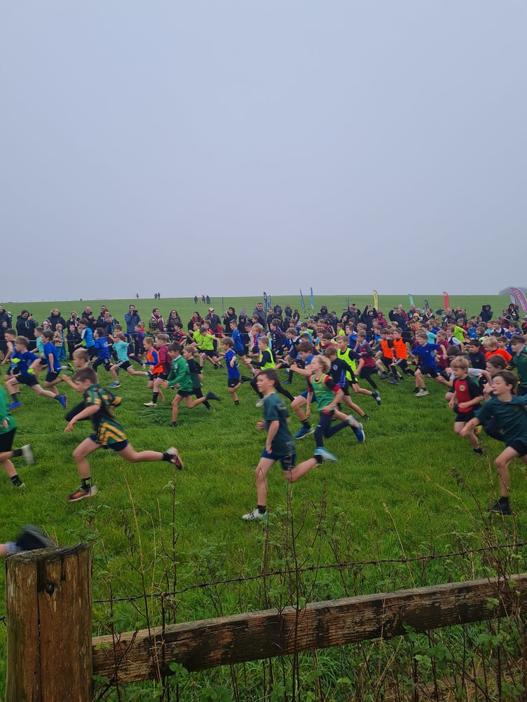 Despite wet conditions the teams pulled it out the bag and took on the cross country course