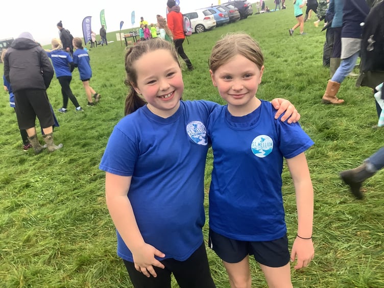 Members of the St Mellion CofE Primary School cross country team