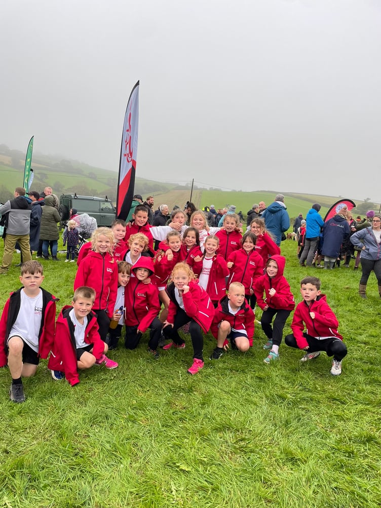 The Callington Primary School cross country team