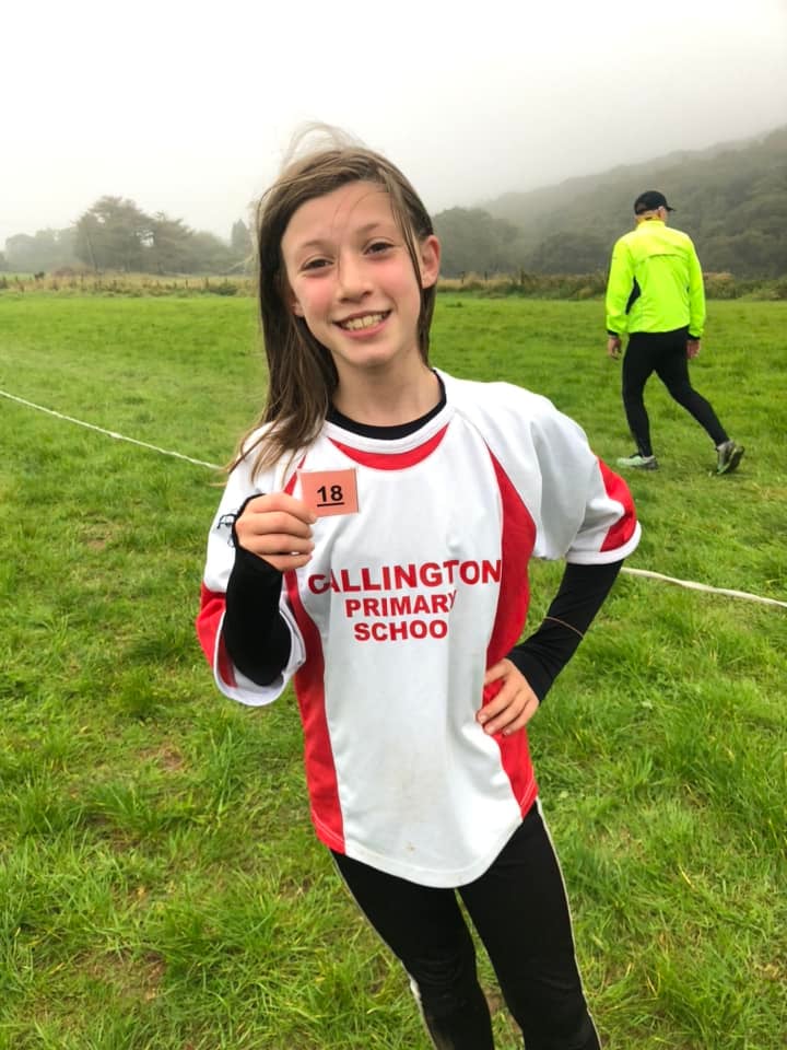 One of the runners from Callington Primary School