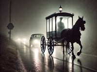 <p>A driver witnessed a ghostly box on the A31 Hogs Back one rainy night in January 2007</p>
