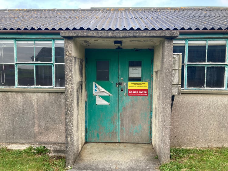 One of the derelict buildings of 820 NAS