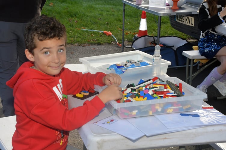 Building with Lego bricks proved popular at Wellington Together.