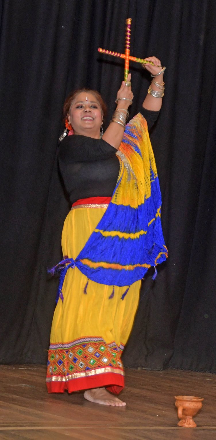 Wellington Together event attendees were given a demonstration of Indian dancing.