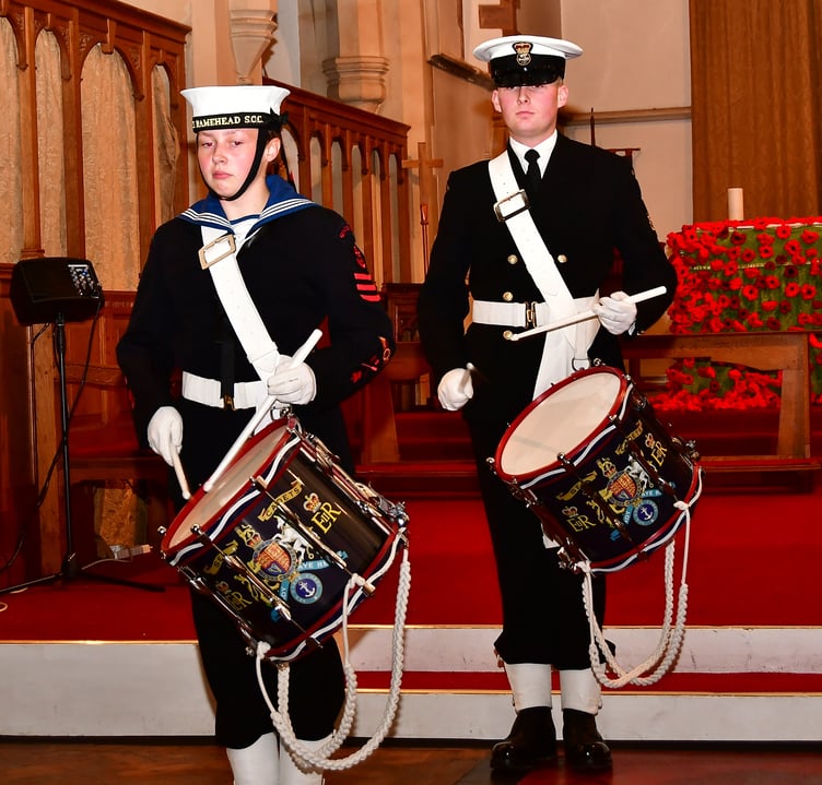 Members of the TS Ramehead Corps of Drums. (Picture: Andy Campfield)