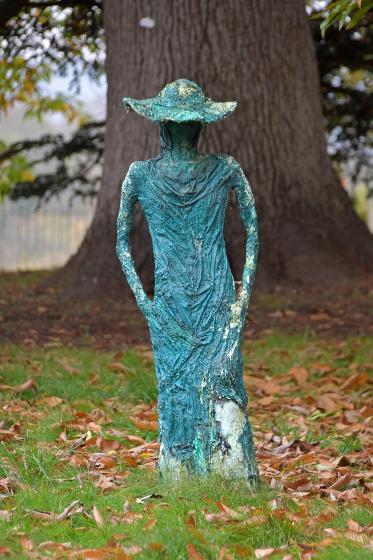 On the Halloween trail in the grounds of Nynehead Court. PHOTO: ALAIN LOCKYER.