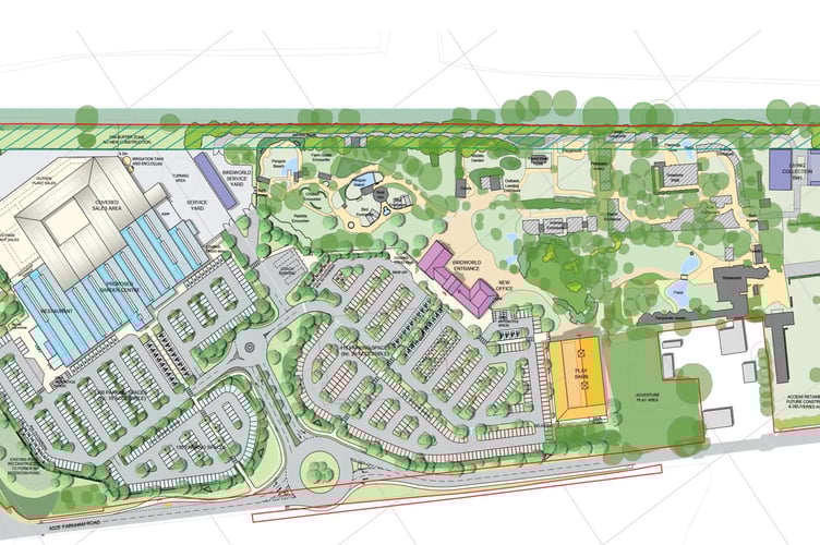 Birdworld New Site Layout