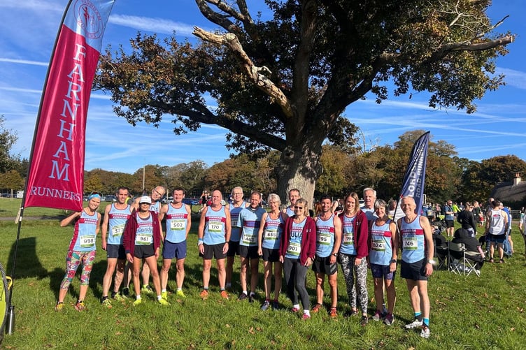 Farnham Runners in the sunshine at the New Forest