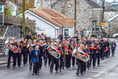 Service of remembrance and parade in village