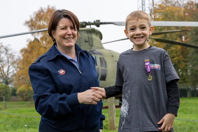 Brave little trooper from Odiham given military children’s medal