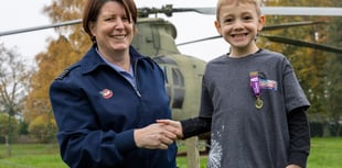 Brave little trooper from Odiham given military children’s medal