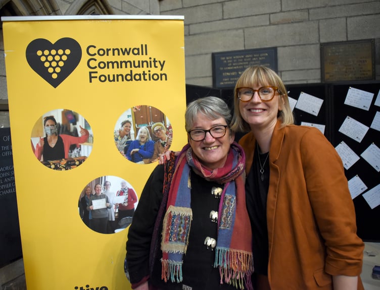 Mari Eggins of Carefree Cornwall (left) and CCF programmes director Sophie Griffiths 