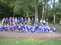 Tilford school students make great strides at new running track