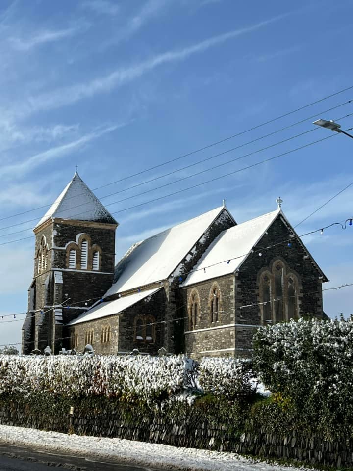 Snow in Delabole. Picture: Helen Ferguson