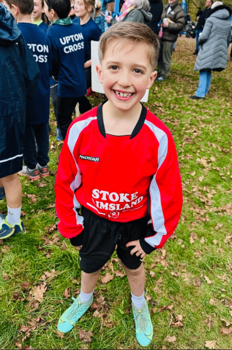 Jacob Philp from Stoke Climsland Primary School is all set to take part in the Lanhydrock event