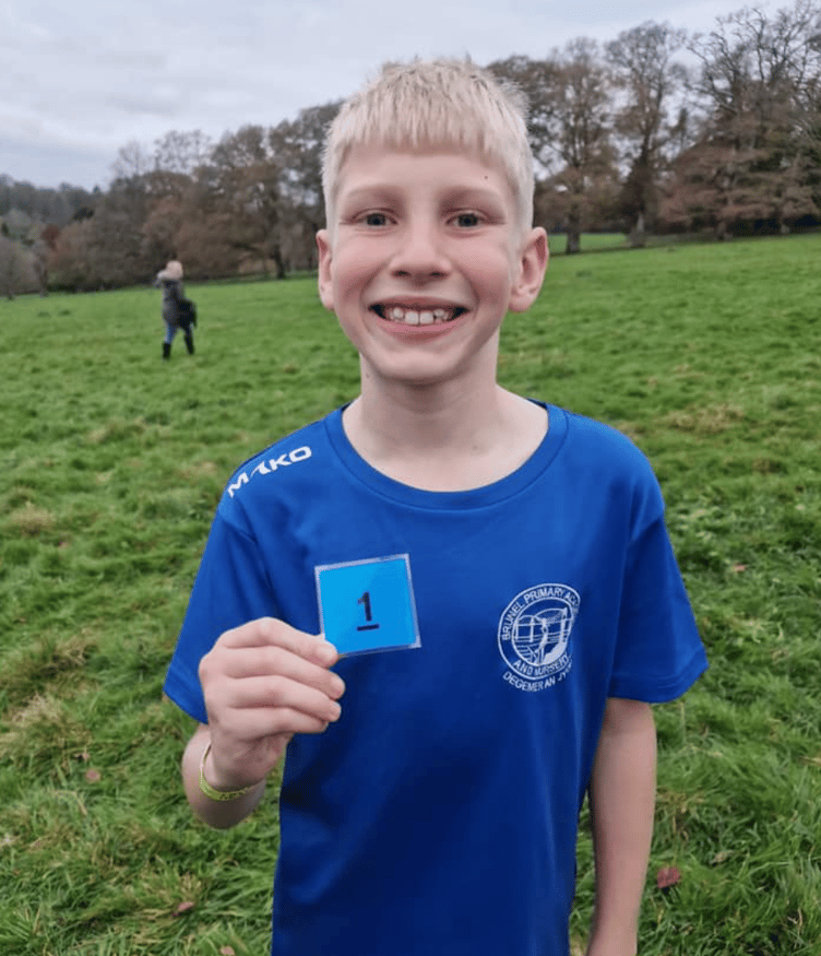First place for this young man from Brunel Primary and Nursery Academy at the Primary Schools Cross Country event at Lanhydrock