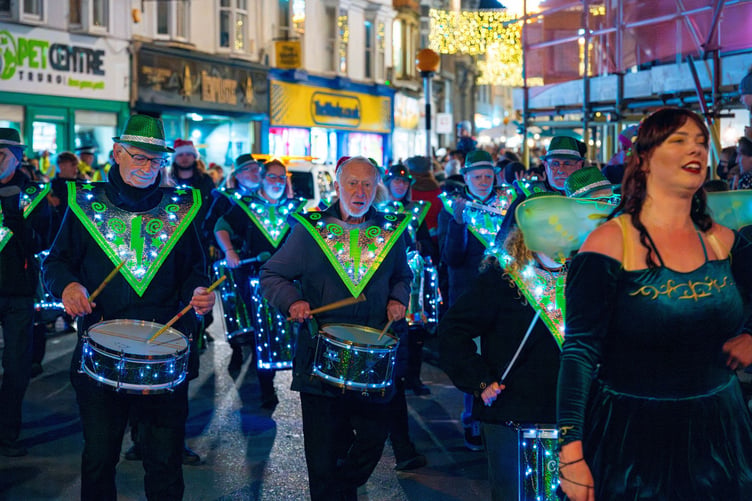 Samba Cambada at Truro's Christmas Parade