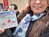 Christmas card shop pops-up next to Farnham Maltings