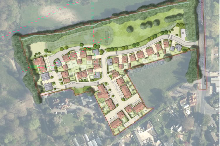 Deer Park Miller Homes site aerial