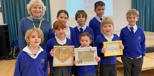 Pupils show a lot of love to Post Office scandal victim