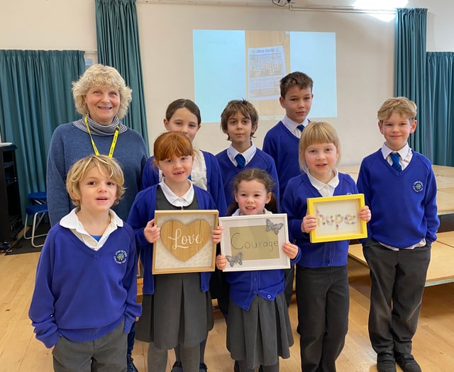 Pupils show a lot of love to Post Office scandal victim