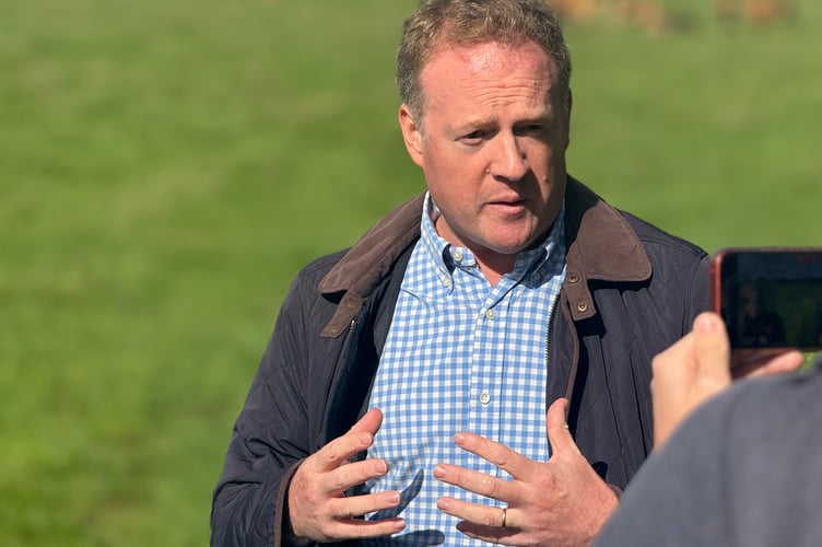 Greg Stafford speaking to The Herald at Pierrepont