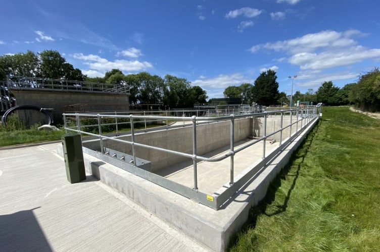Overflow tank Bentley Treatment Plant