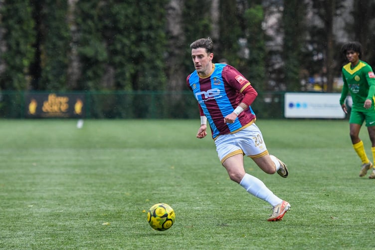 New Farnham Town signing Jordan Gallagher had an impressive debut at Rayners Lane