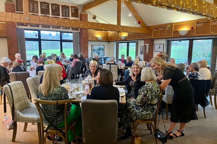 Petersfield Golf Club ladies celebrate an early Christmas