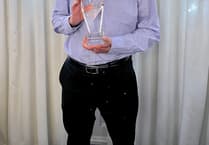 Philip Scrase honoured with Life Member Trophy by Alton Runners