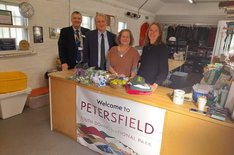 Damian Hinds Lucy Lomax Petersfield Station