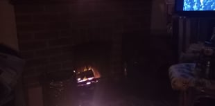 Television by candlelight as Selborne residents tackle power cut