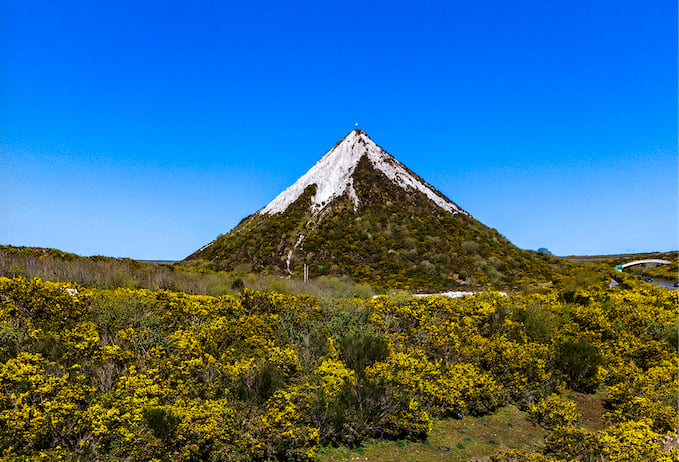 The Sky Tip, a so-called Cornish Alp, dominates the ridge to the north of St Austell. Picture: Paul Williams